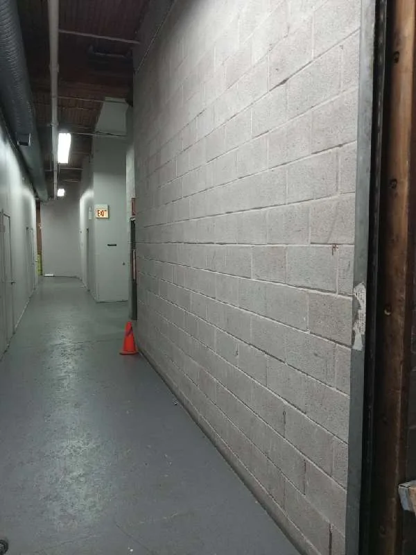 The back corridor clear after the junk drive