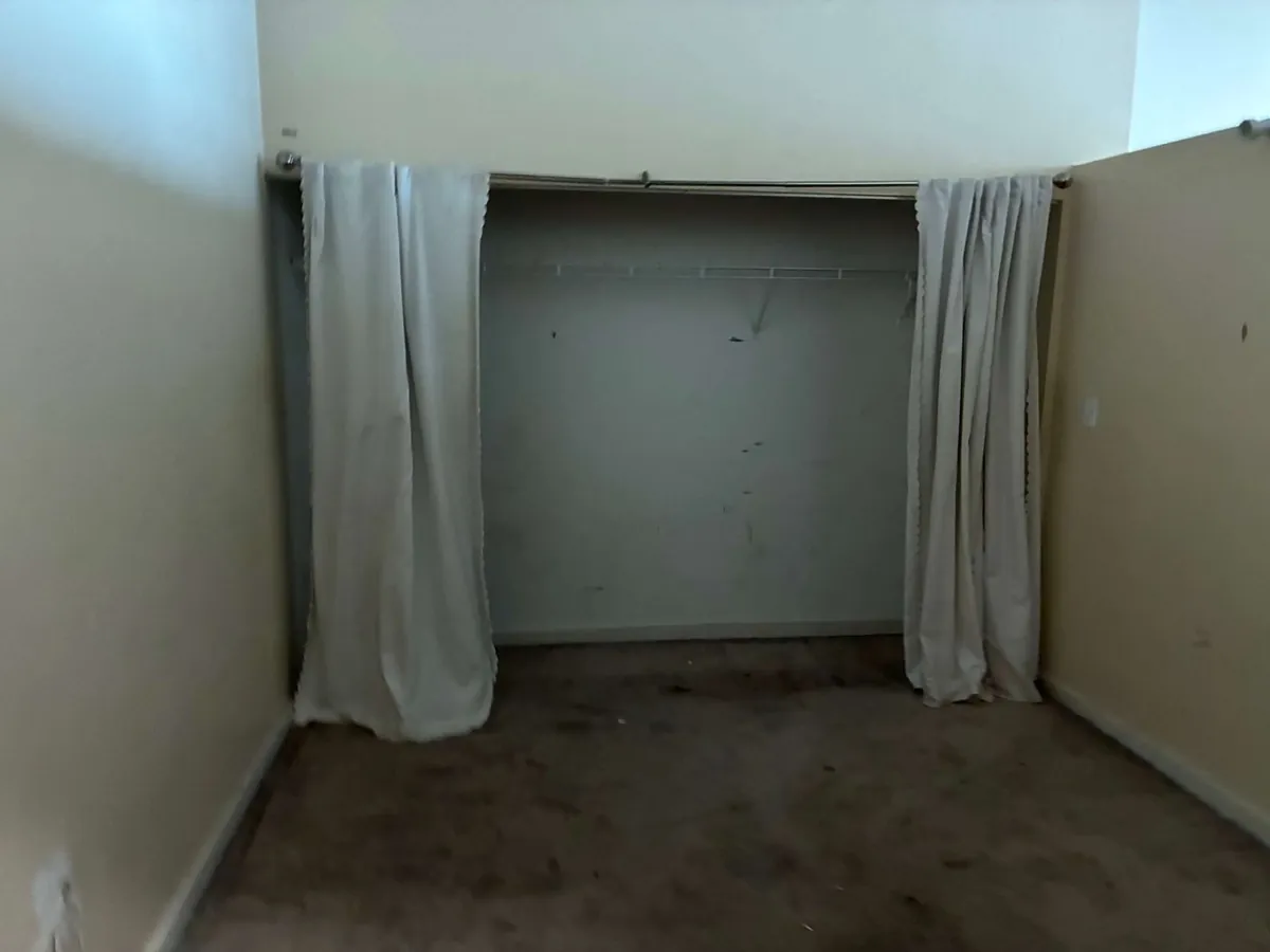 After: the bedroom closet area, cleared (condo cleanouts, South Loop)