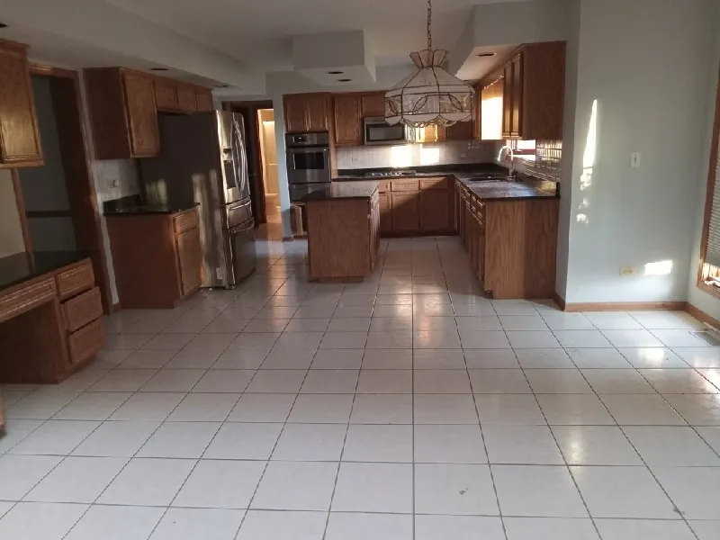 After: the kitchen, cleared (estate cleanouts, Lemont)