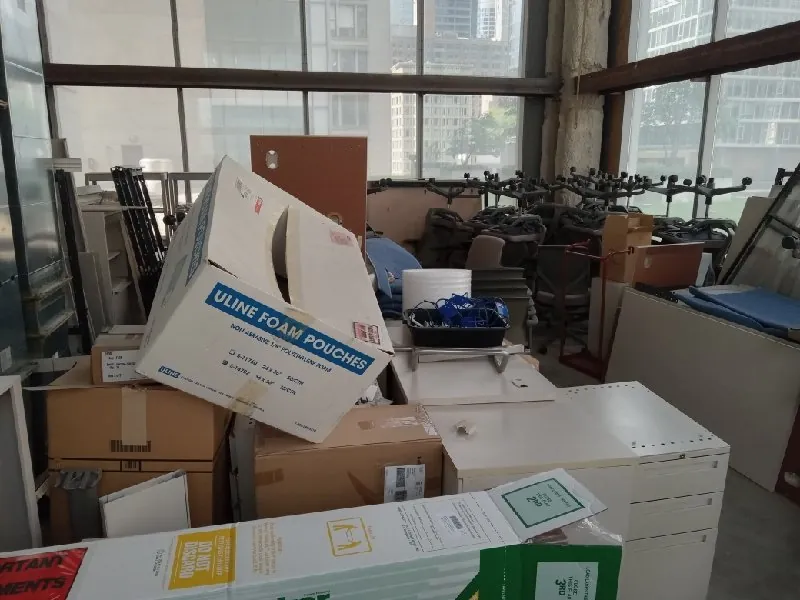 More Than Seven Truckloads of Office Furniture Removed — The Loop, Chicago