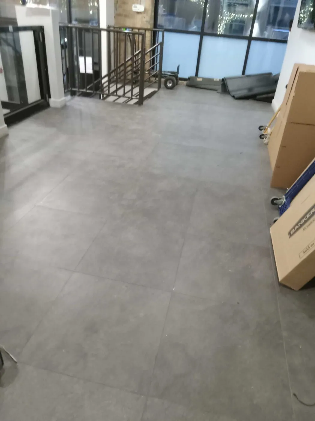 After: the front area, cleared (office cleanouts & office furniture removal, Fulton Market)