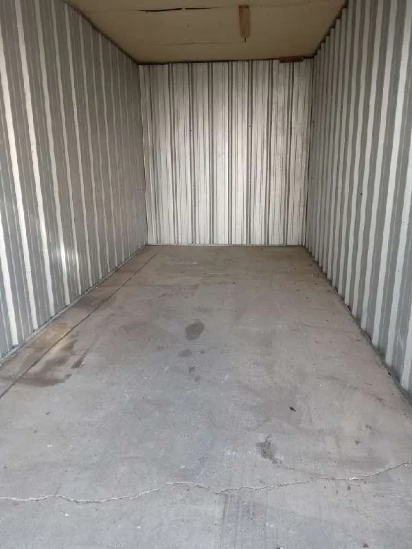 After: the second unit, empty (storage unit cleanouts, Romeoville)