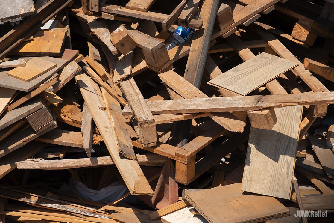 A Pile of Wood Debris