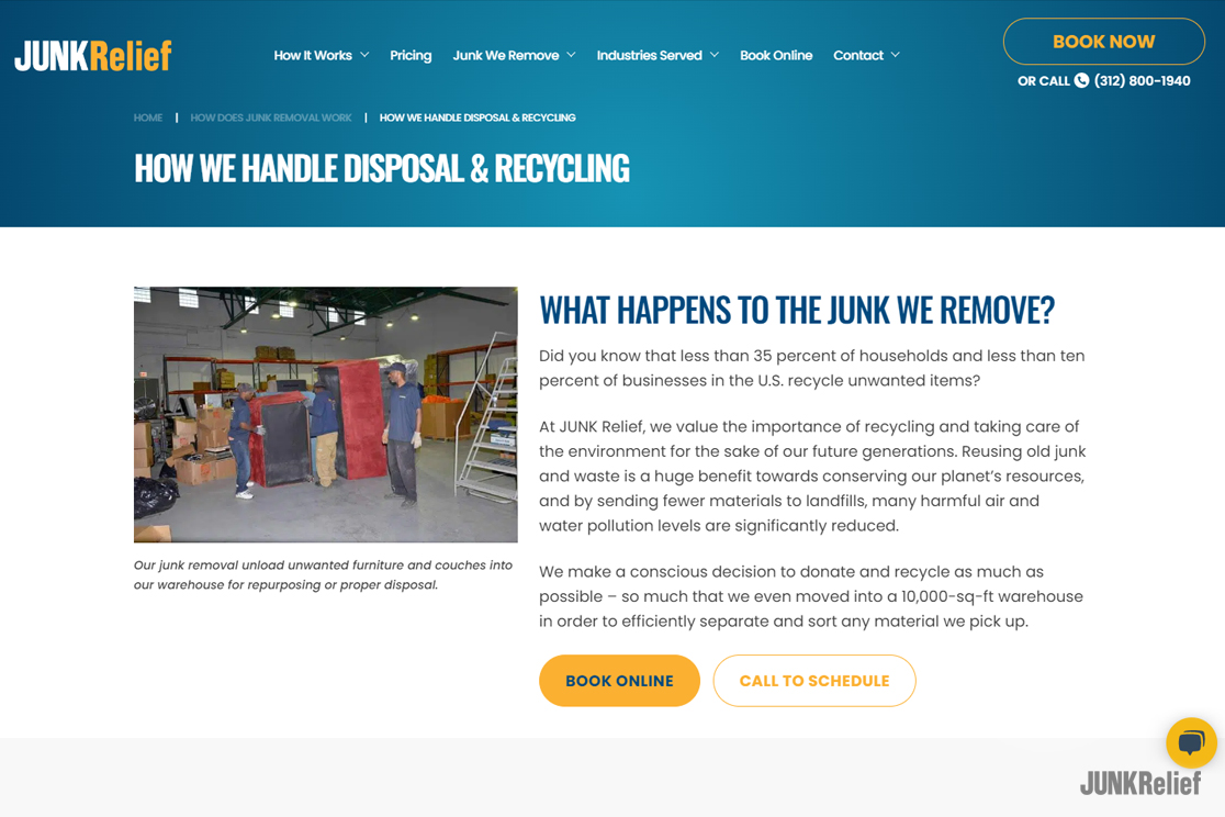 Junk Relief Recycling Statement