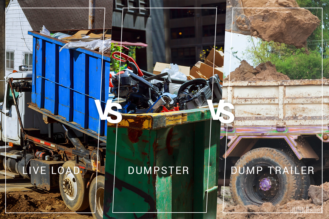 Live Load vs Dumpster Rental vs Dump Trailer